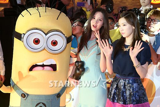 [PIC][04-09-2013]TaeYeon và SeoHyun xuất hiện tại buổi ra mắt bộ phim hoạt hình "Despicable Me 2" với tư cách là diễn viên lồng tiếng 2013090419243744940_1